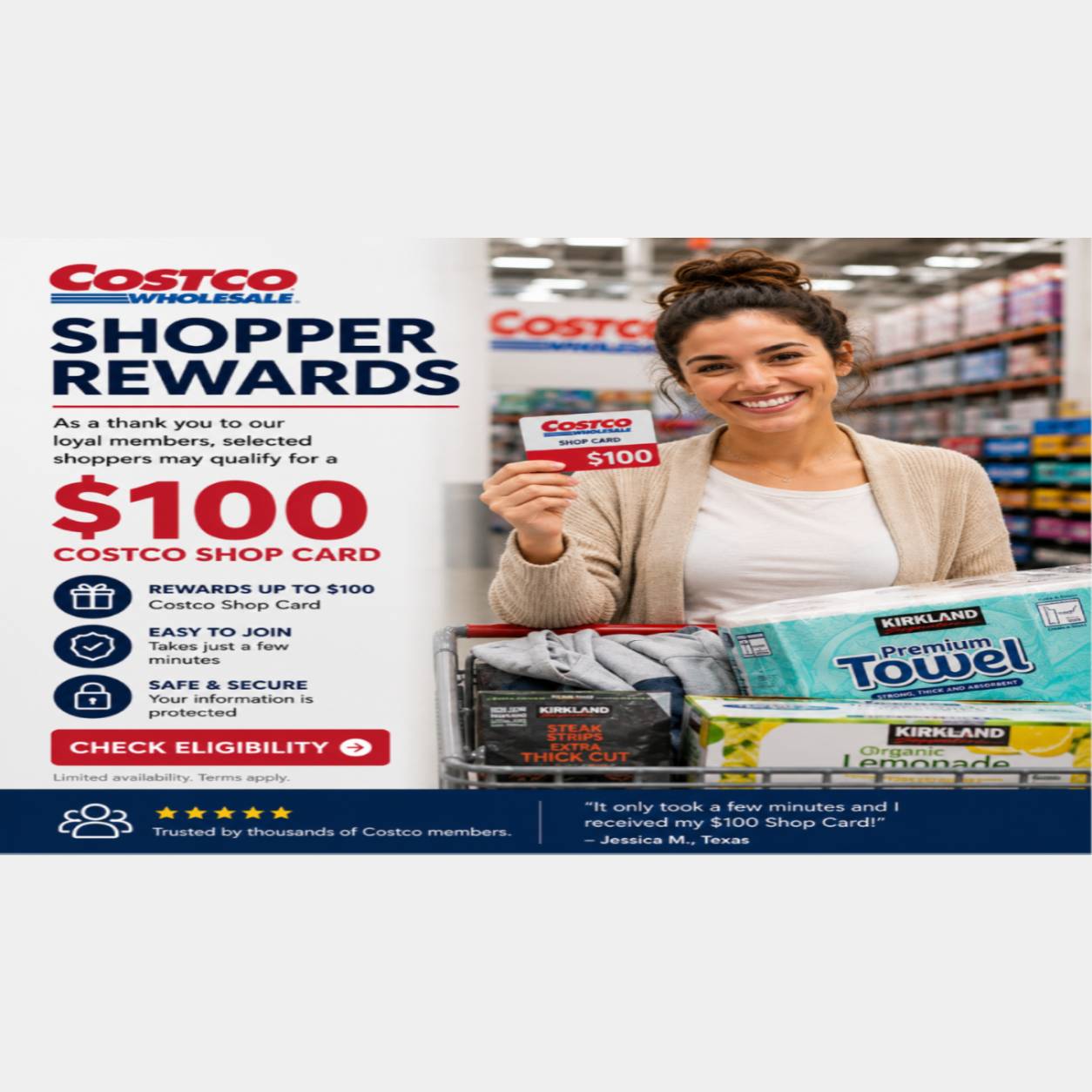 Costco Rewards – Exclusive Member Offer Upto $100